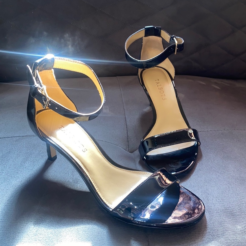 Talbots Black Sandal Heels